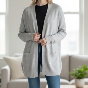 Love Ellie Two Pocket Grey Cardigan Size M